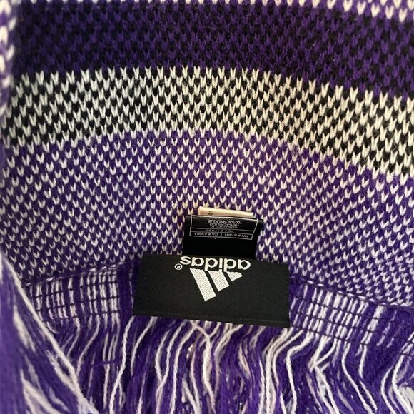Adidas MLS Orlando City Soccer Club Futbol Purple Knit Scarf - 60” Long (HT3) - Picture 3 of 5
